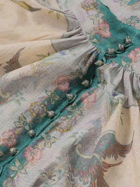 ZIMMERMANN Indra billow blouse - Neutrals - zdjęcie produktu nr 2