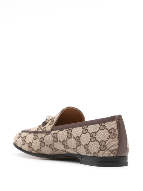 Gucci Jordaan GG-canvas loafers - Neutrals