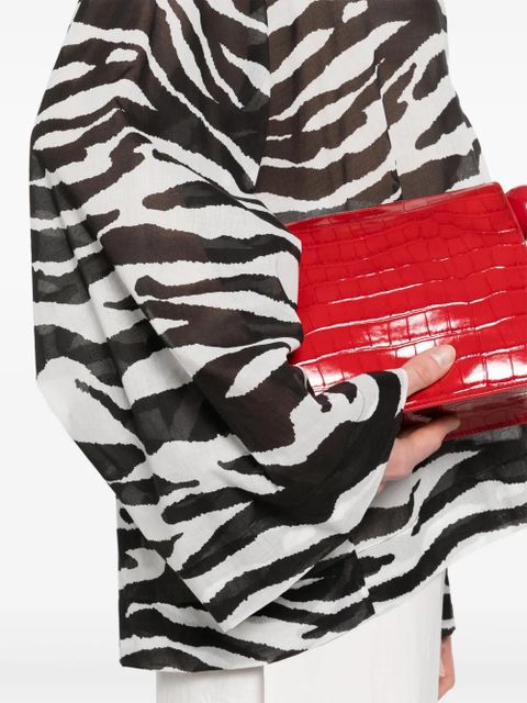 The Attico zebra-print blouse - White