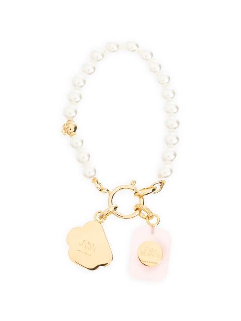 Casablanca icon pearl bracelet - Gold