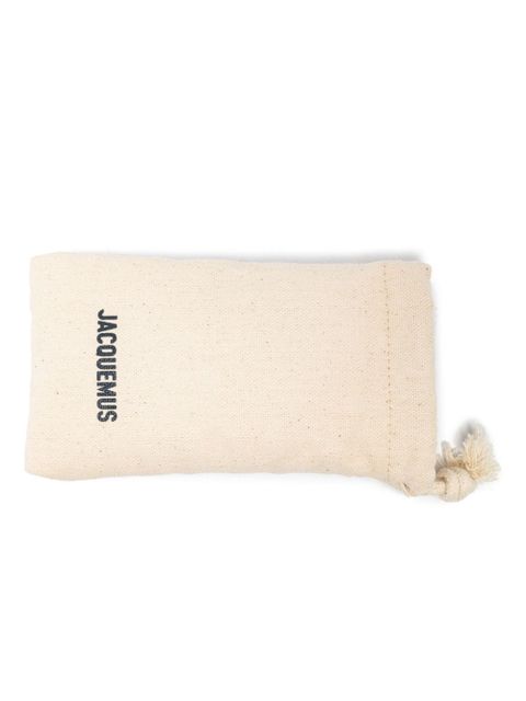 Jacquemus Les Lunettes Carré Rond oversize-frame sunglasses - Black