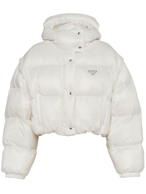 Prada Re-Nylon convertible down jacket - White - zdjęcie produktu nr 1