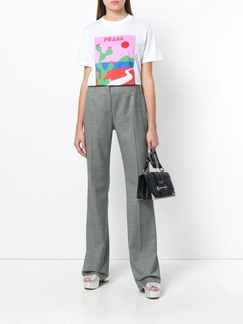 Prada classic tailored trousers - Grey