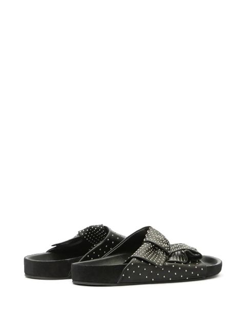 ISABEL MARANT Lennyo studded bow sandals - Black