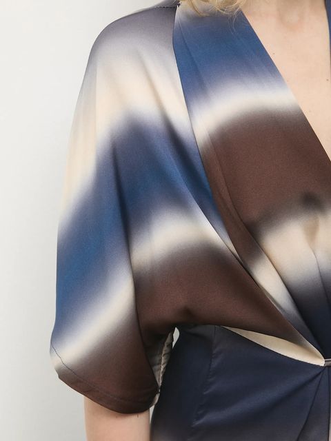 Answear.LAB sukienka kolor granatowy midi prosta