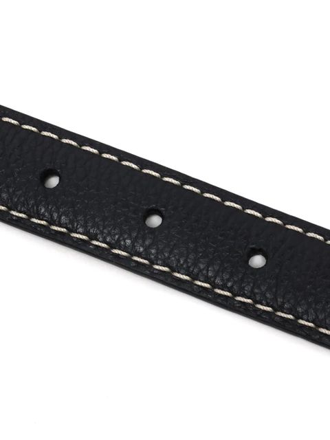 TOTEME stitch-detail leather belt - Black - zdjęcie produktu nr 2