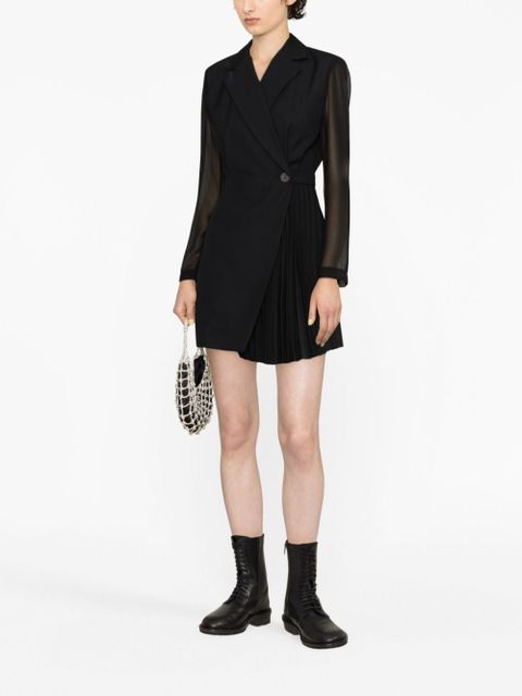 SANDRO panelled blazer dress - Black