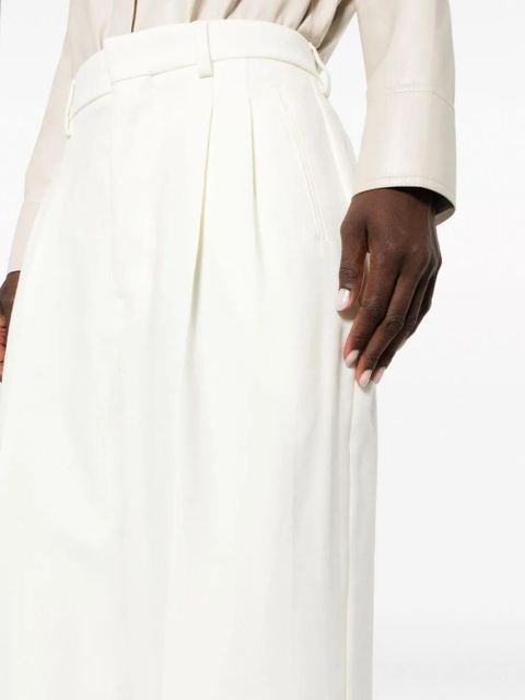 AMI Paris high-waisted flared trousers - 185 IVORY