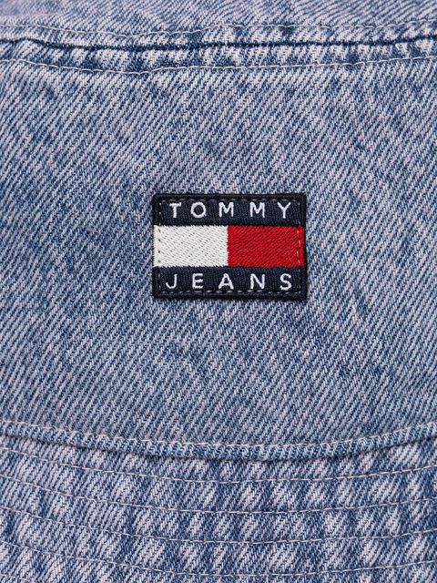 Tommy Jeans kapelusz jeansowy kolor fioletowy bawełniany AW0AW17816 - zdjęcie produktu nr 2