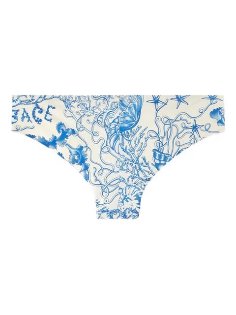 Versace Underwater Barocco bikini bottoms - Neutrals
