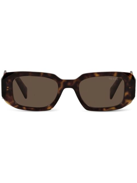 Prada PR17WS geometric-frame sunglasses - Brown