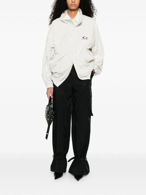 Balenciaga logo zip jacket - Neutrals