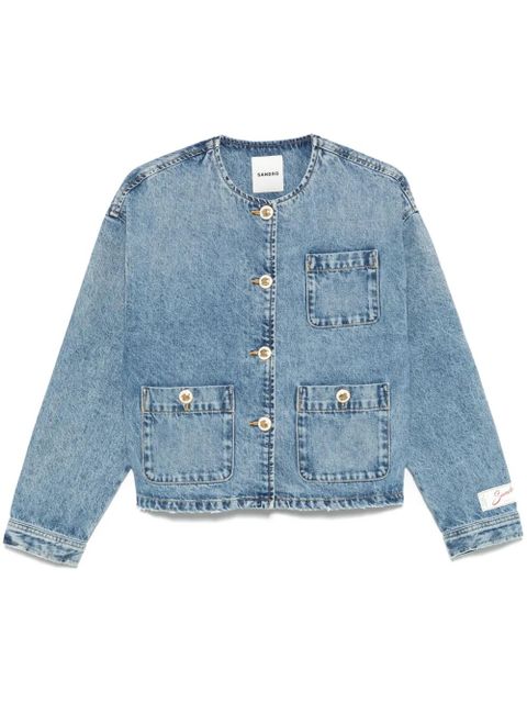 SANDRO denim jacket - Blue - zdjęcie produktu nr 1