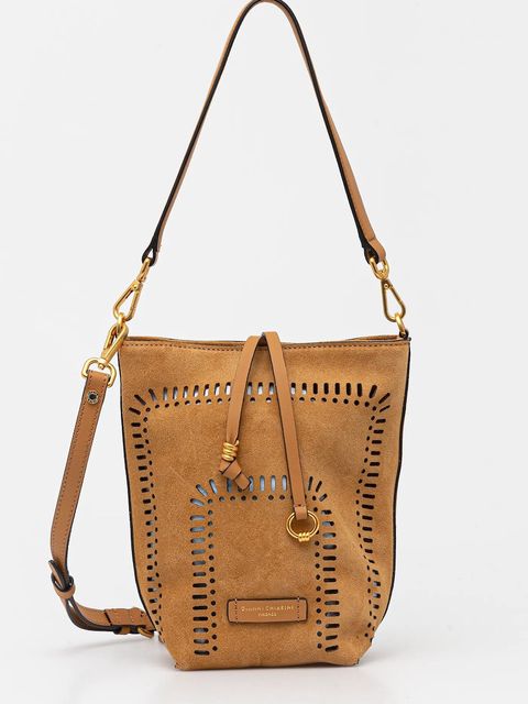 Gianni Chiarini torebka zamszowa VANESSA kolor brązowy BS.11395.CMLSR