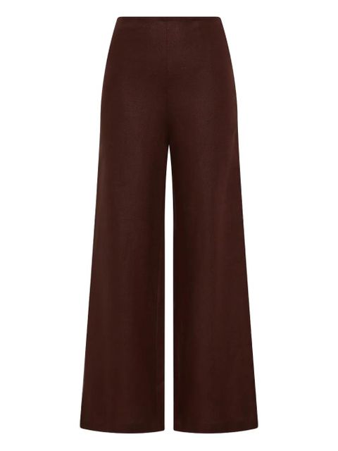 Faithfull the Brand Syna linen trousers - Brown - zdjęcie produktu nr 1