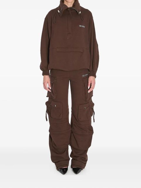 The Attico Fern elasticated-waist cargo pants - Brown - zdjęcie produktu nr 2