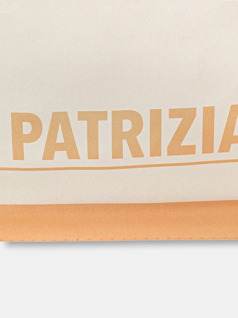 Patrizia Pepe apaszka jedwabna damski kolor beżowy wzorzysta 8F0081 A4X1 - zdjęcie produktu nr 2