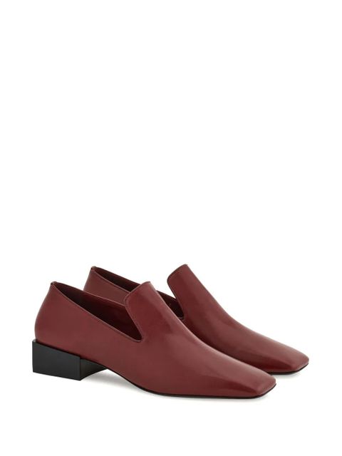 Ferragamo square toe loafers - Red - zdjęcie produktu nr 2