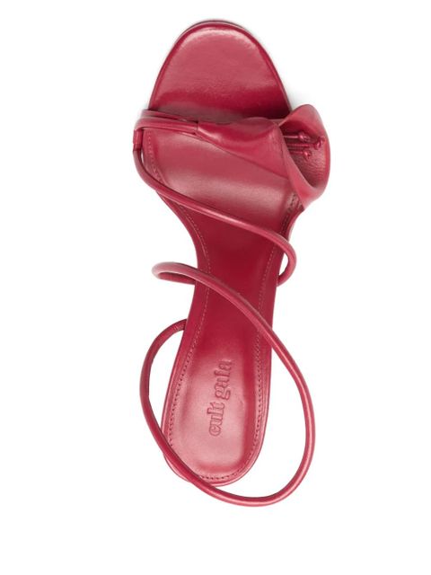 Cult Gaia 11mm Cassidy flower sandals - Red