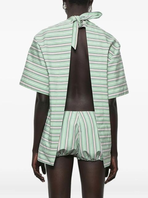 Rabanne striped blouse - Green