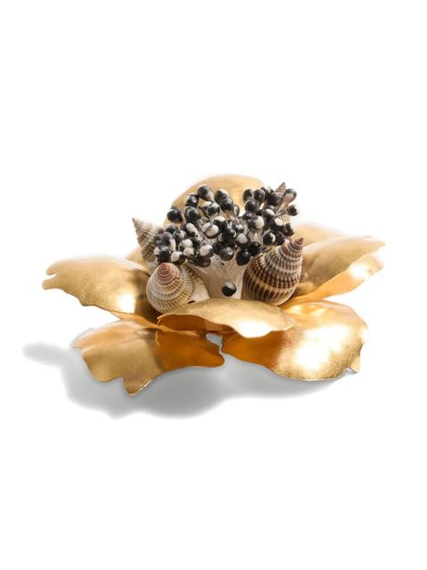 Valentino Garavani Jardin Aquatique flower brooch - Gold