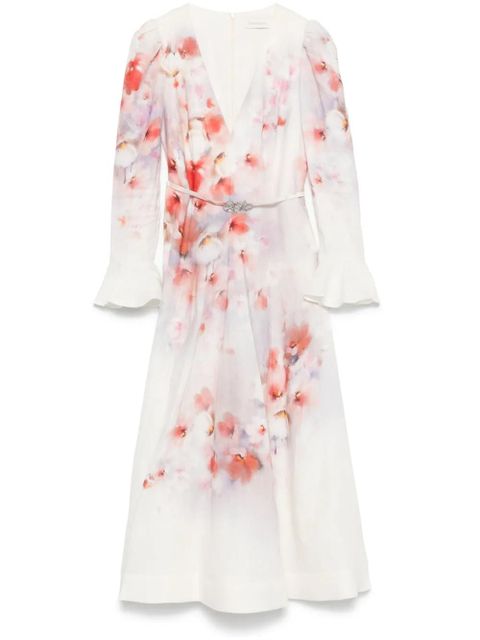 ZIMMERMANN Crush midi dress - White - zdjęcie produktu nr 1