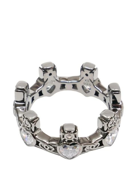 Vivienne Westwood Renatta heart-motif ring - Silver - zdjęcie produktu nr 2