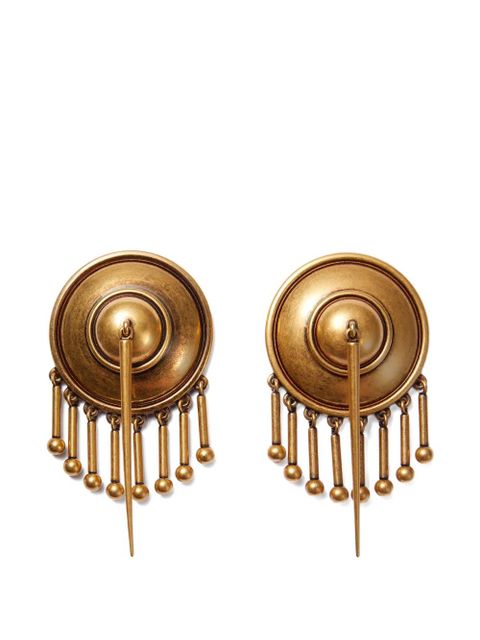 Versace fringed medallion earrings - Gold - zdjęcie produktu nr 1