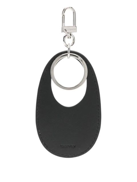Coperni oval-shaped leather keyring - Black - zdjęcie produktu nr 1