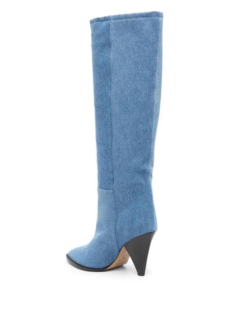 ISABEL MARANT Ririo denim 80mm boots - Blue