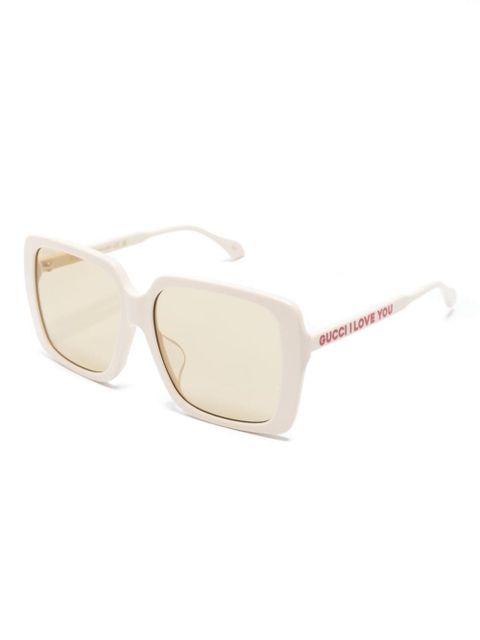 Gucci Eyewear square-frame sunglasses - White