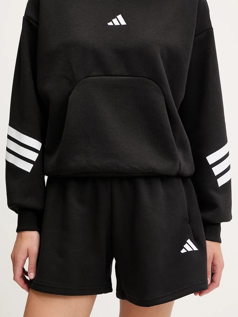 adidas szorty Future Icons damskie kolor czarny gładkie high waist JC5466 - zdjęcie produktu nr 1