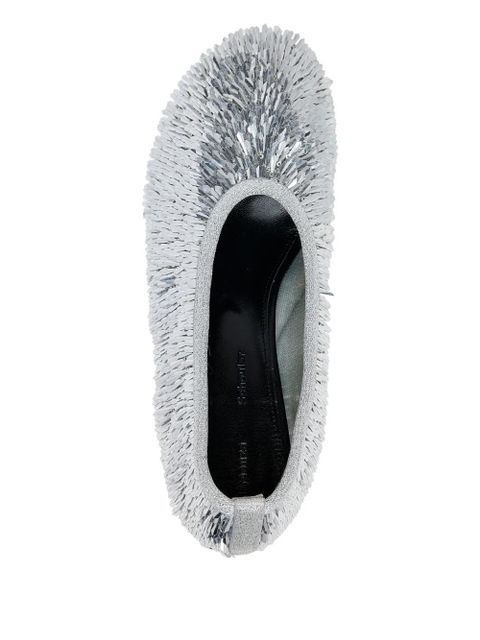 Proenza Schouler Tee sequinned pumps - Silver - zdjęcie produktu nr 2