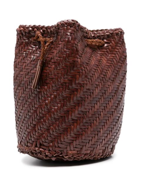DRAGON DIFFUSION Pompom Double Jump bucket bag - Brown