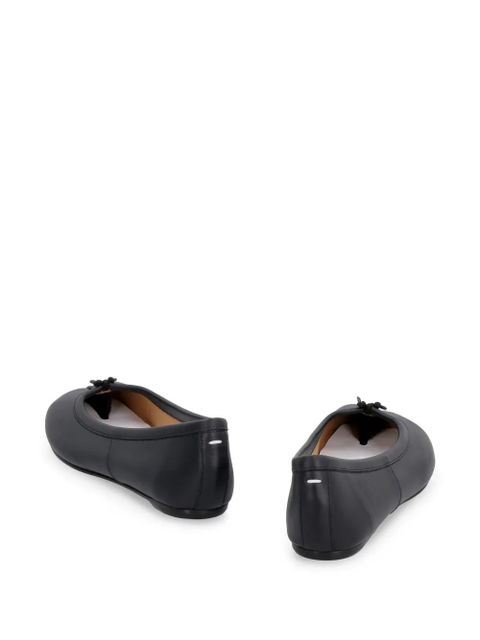 Maison Margiela Tabi leather ballerina shoes - Black