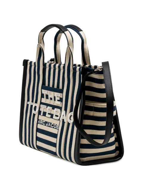 Marc Jacobs medium The Stripe canvas tote bag - Blue
