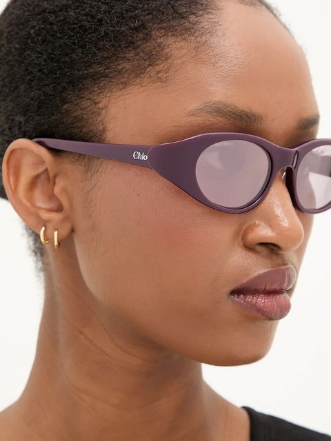 Chloé okulary przeciwsłoneczne damskie kolor fioletowy CH0279S