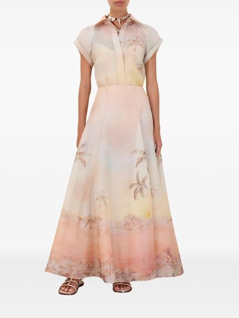 ZIMMERMANN Illuminate maxi skirt - Pink