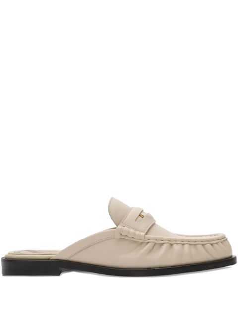 Burberry leather mules - Neutrals - zdjęcie produktu nr 1