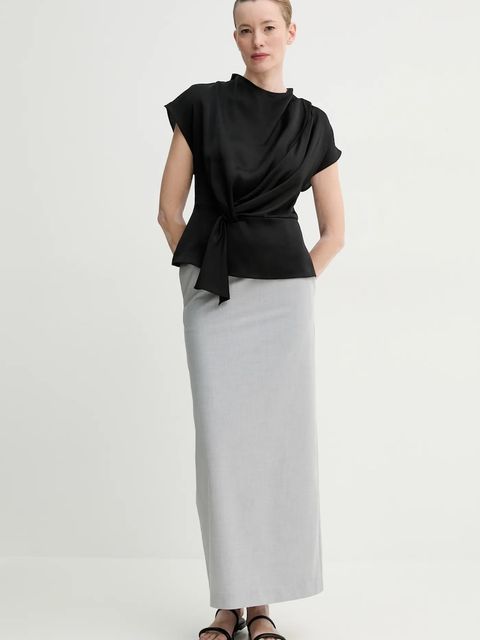 ISABELLE BLANCHE spódnica kolor szary maxi prosta IS25SS-G027-T003