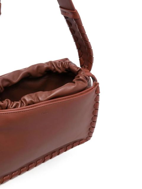 Chloé Tess leather shoulder bag - Brown