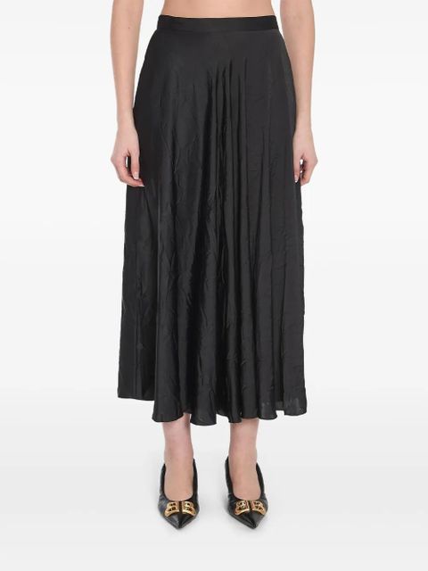 Balenciaga asymmetrical midi skirt - Black - zdjęcie produktu nr 1
