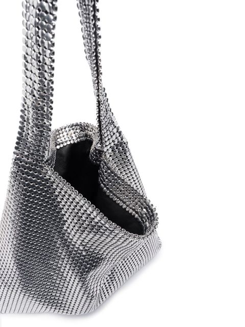 Rabanne Pixel metallic tote bag - Silver