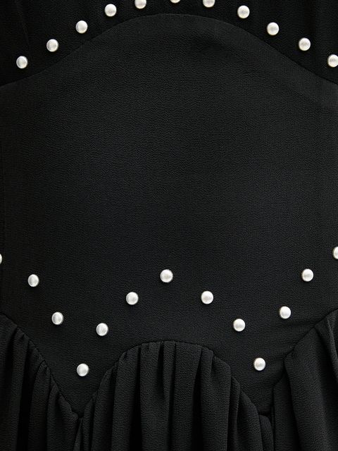 Never Fully Dressed sukienka kolor czarny maxi rozkloszowana NFDDR2813