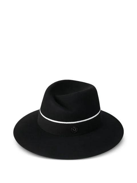 Maison Michel Virginie ribbon-detailed hat - Black - zdjęcie produktu nr 1