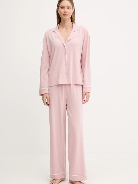 Tommy Hilfiger piżama damska kolor różowy UW0UW06142 - zdjęcie produktu nr 1