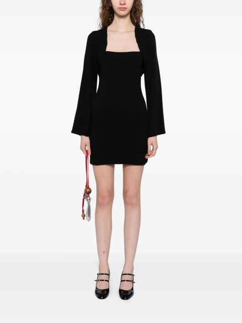 Reformation CHLOE knited shrug dress set - Black