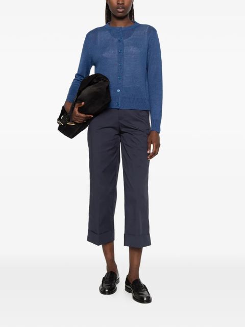 Weekend Max Mara Badia button-up knitted cardigan - Blue - zdjęcie produktu nr 2