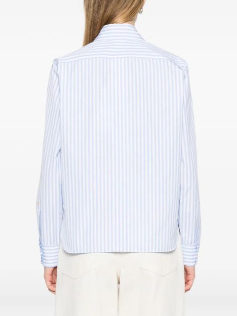 Max Mara stripe-pattern shirt - Blue