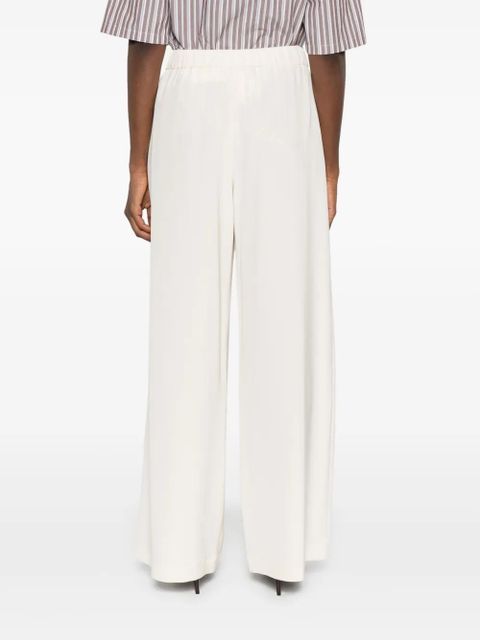 Max Mara elasticated-waist trousers - White
